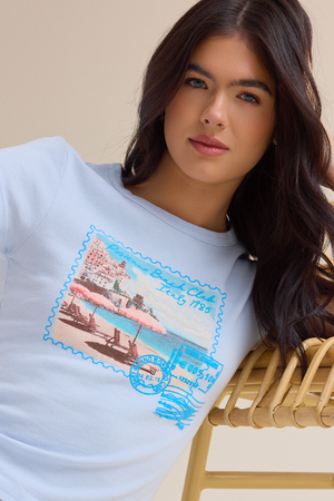 Bethany Postcard Baby Tee - Altar'd State