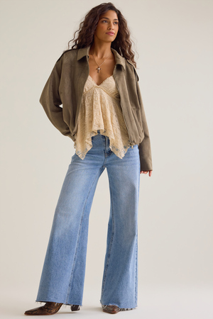 Peyton Suede Bubble Jacket - Altar'd State