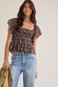 Maggy Embroidered Floral Top Detail 4 - Altar'd State