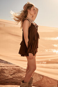 Athena Flowy Romper Detail 3 - Altar'd State