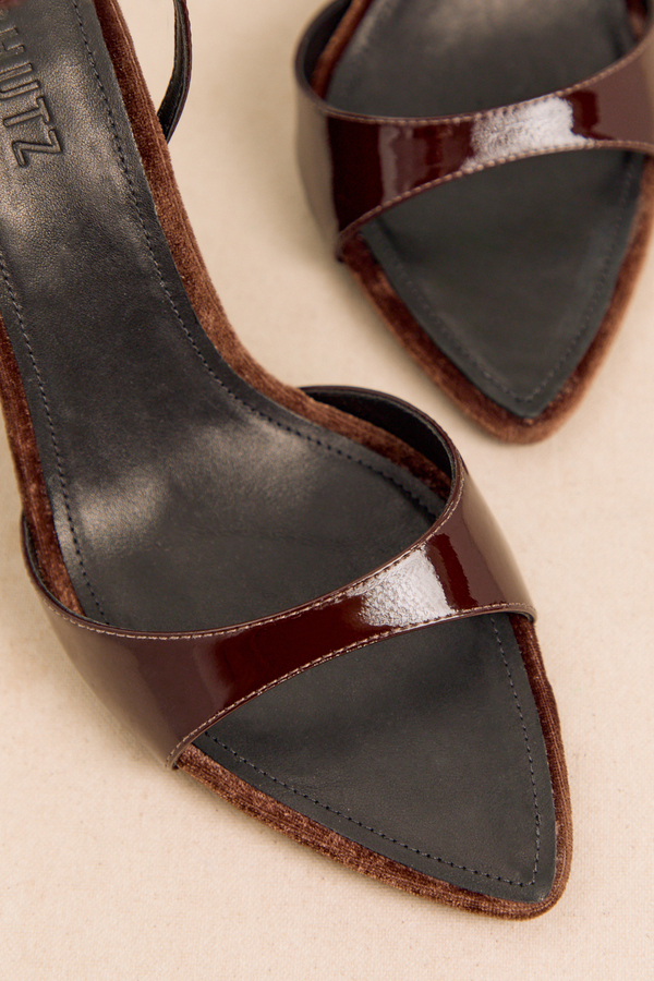 Elodie Velvet Wedge by Schutz Detail 3 - Altar'd State