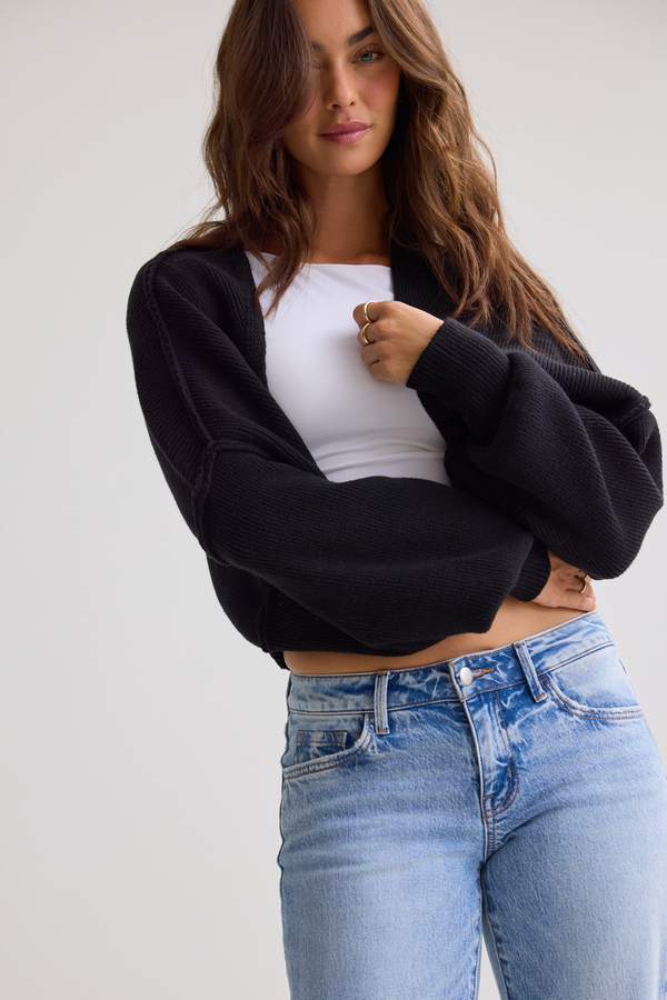 Tatum Oversized Bolero Sweater Detail 2 - Altar'd State