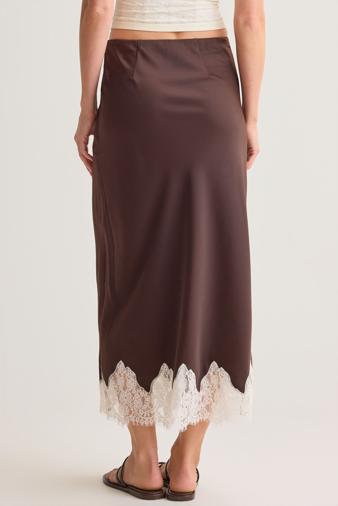 Sorella Lace Trim Maxi Skirt