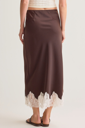 Sorella Lace Trim Maxi Skirt - Altar'd State - 