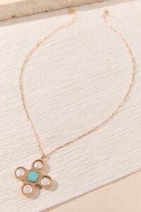 Seaside Grace Cross Necklace Detail 2 - Altar'd State