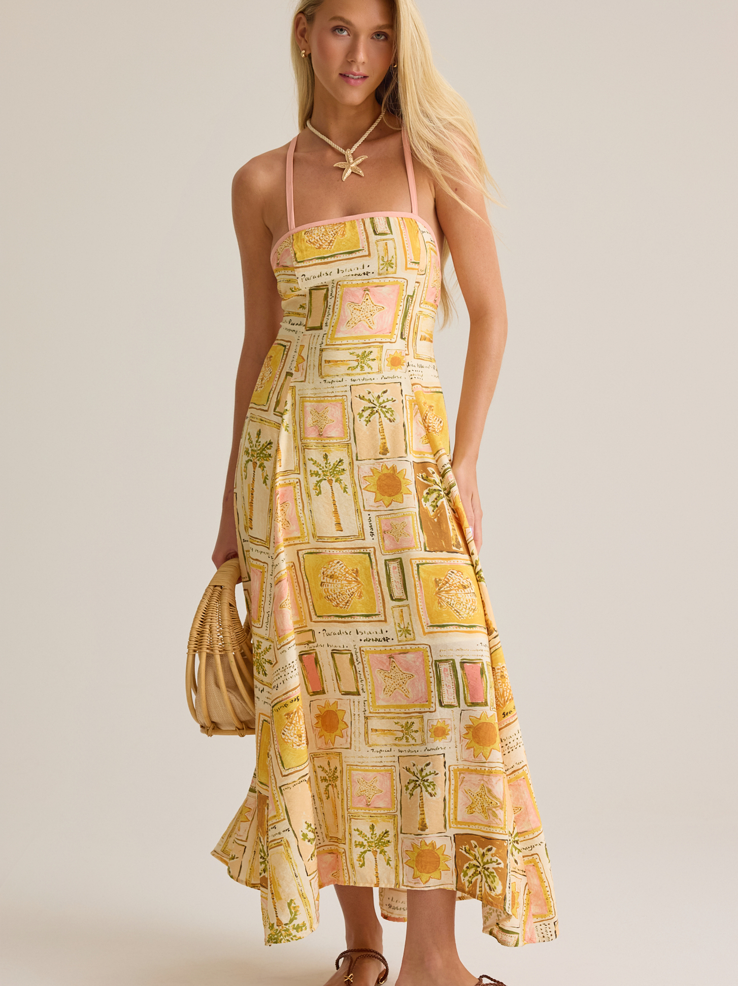 Jewel Maxi Dress in Ivory & Yellow | Altar'd State
