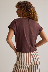 Demi Slub Roll Sleeve Tee Detail 5 - Altar'd State