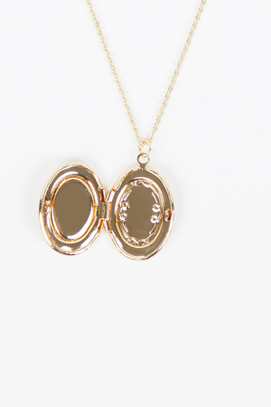 Dried Flower Locket Necklace - Altar'd State - 