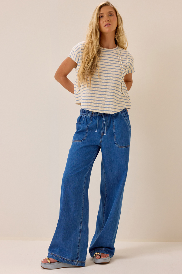 Cressida Stripe Rib Raglan Top Detail 2 - Altar'd State