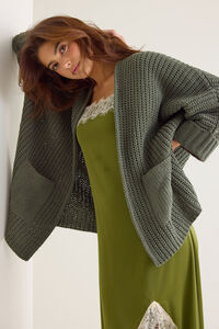Olivia Chenille Open Front Cardigan Detail 3 - Altar'd State