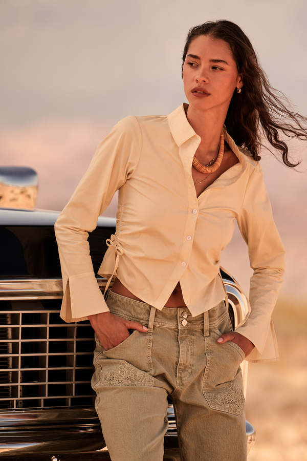 Camden Button Down Top Detail 3 - Altar'd State