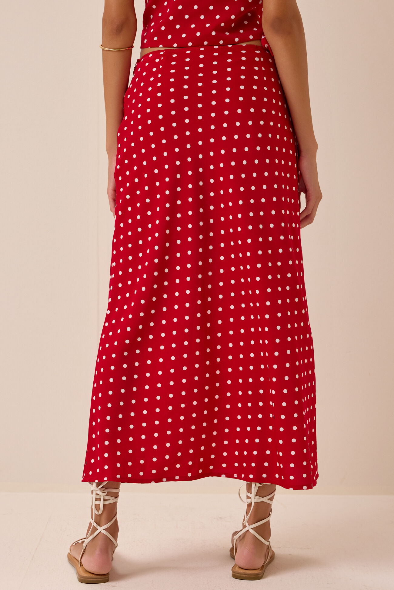 Jaycee Dot Midi Skirt