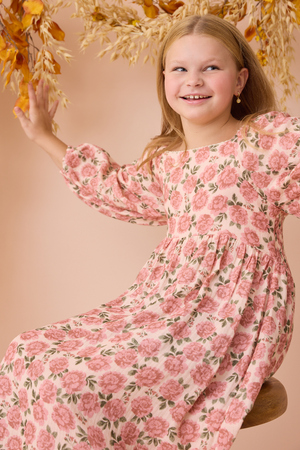 Zainy Floral Midi Toddler Dress - Altar'd State - 
