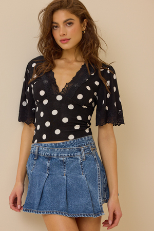Nara Denim Skort - Altar'd State - 
