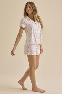 Bonnie Bows Toile PJ Set Detail 5 - Altar'd State