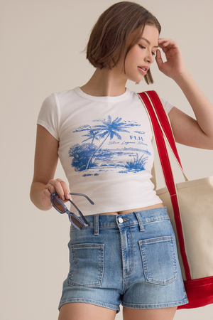 Fiji Beach Baby Tee - Altar'd State - 