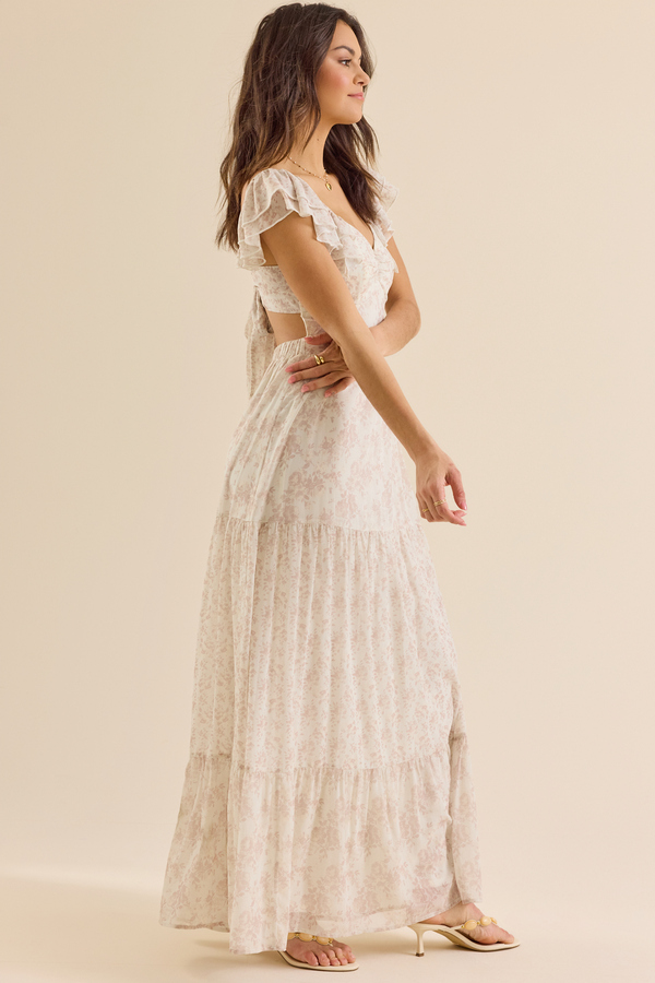 Raelyn Floral Maxi Dress Detail 4 - Altar'd State