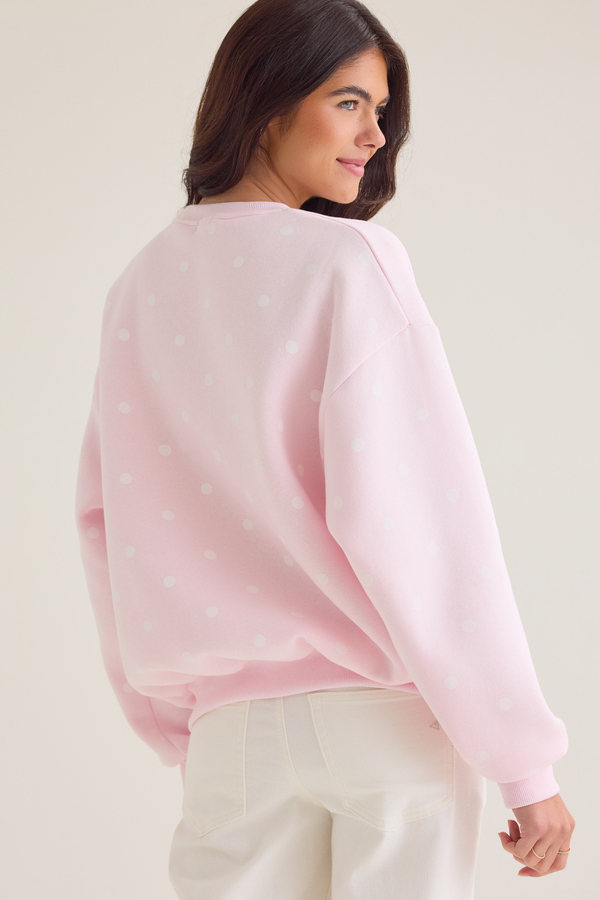 Penelope Polka Dot Mama Sweatshirt Detail 6 - Altar'd State