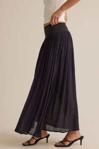 Saylor Drop-Waist Maxi Skirt Detail 4 - Altar'd State