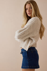 Kaia Cropped Sweater Detail 3 - Altar'd State