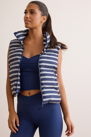 Stripe Circuit Puff Vest - Altar'd State - 