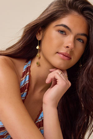 Golden Tiered Coin Earrings - Altar'd State - 