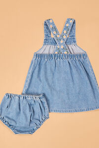 Lorelai Embroidered Denim Dress Detail 5 - Altar'd State