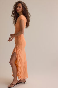 Kalista Ruffle Maxi Dress Detail 4 - Altar'd State
