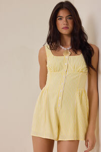 Moran Striped Romper Detail 2 - Altar'd State