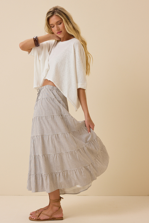 McKenna Oversized Boxy Crop Tee Detail 4 - Altar'd State