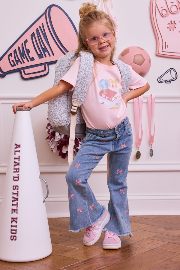 Edie Bow Flare Jeans - Altar'd State