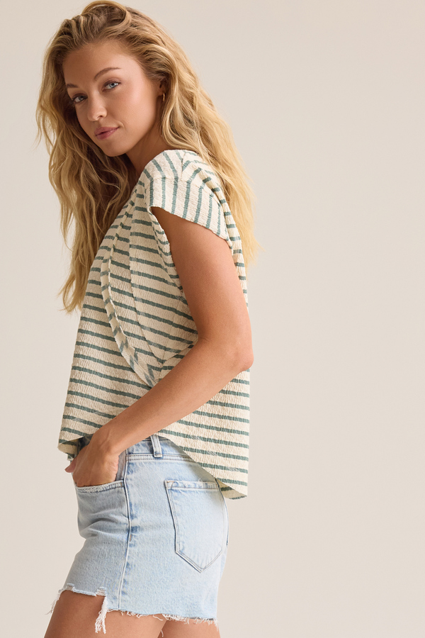 Cressida Stripe Rib Raglan Top Detail 4 - Altar'd State