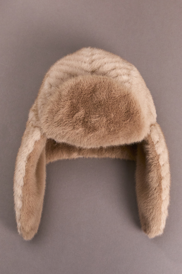 Honey Cream Trapper Cap Detail 2 - Altar'd State