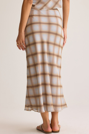 Jenna Plaid Midi Skirt - Altar'd State - 