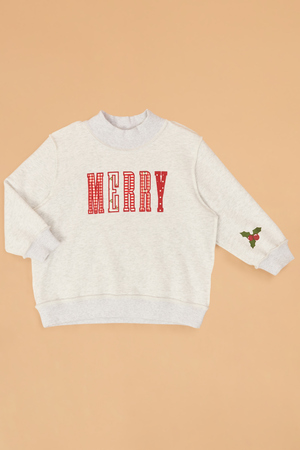 Merry Patch Embroidery Kids Pullover - Altar'd State