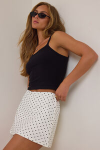 Masey Polka Dot Skort Detail 2 - Altar'd State