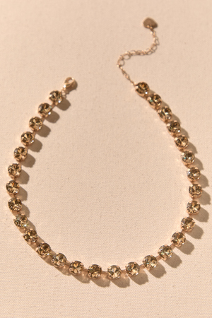 Golden Hour Glow Crystal Statement Necklace - Altar'd State - 