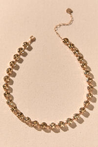 Golden Hour Glow Crystal Statement Necklace Detail 2 - Altar'd State