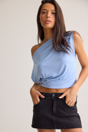 Senna Asymmetrical Neck Top - Altar'd State - 