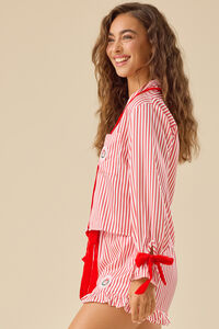 Kimber Festive Patch Satin Sleep Top Detail 3 - Altar'd State