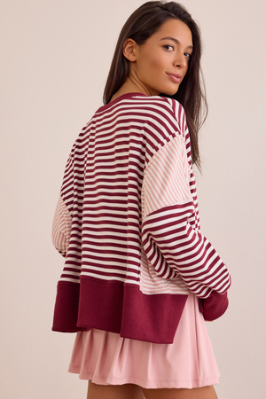 Varsity Stripe Long Sleeve - Altar'd State - 