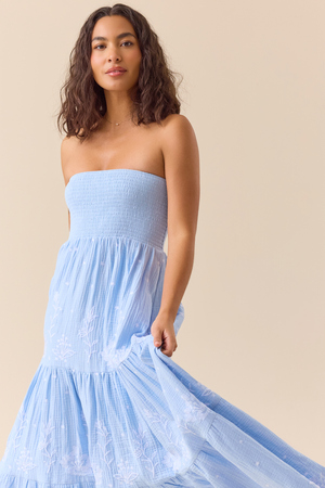 Melanie Strapless Maxi Dress - Altar'd State - 