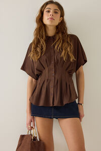 Keziah Suede Short-Sleeve Top - Altar'd State