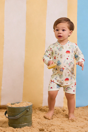 Sailor Sea Romper Swimsuit - Altar'd State - 