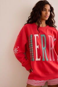 Merry Embroidered Pullover Detail 2 - Altar'd State