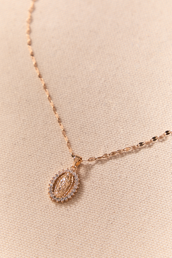 Bailey Dainty Gold Charm Necklace Detail 2 - Altar'd State