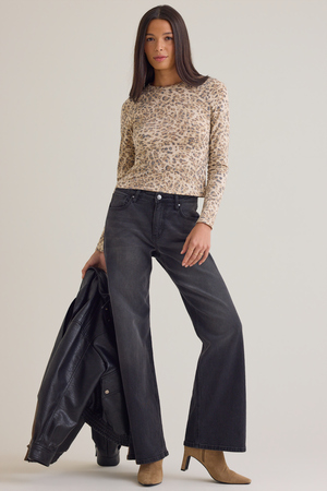 Roxy Leopard Fitted Top - Altar'd State