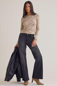Roxy Leopard Fitted Top Detail 2 - Altar'd State