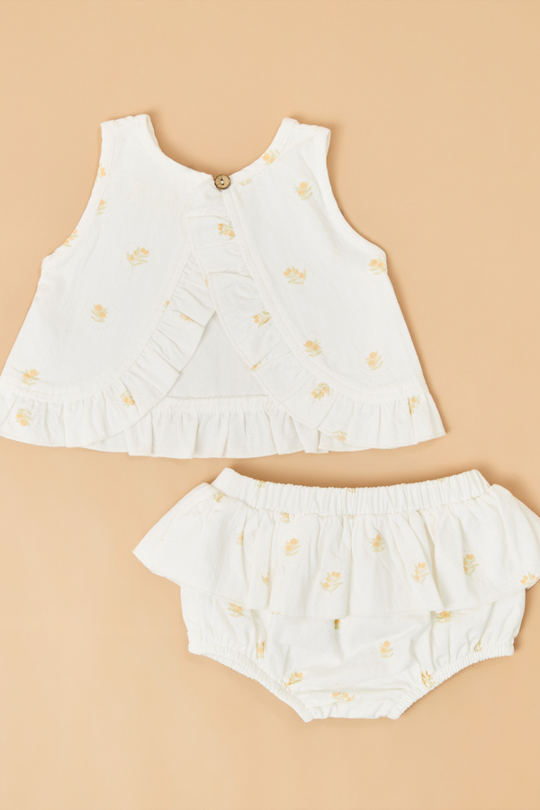 Clary Tulip Ruffle Tank & Bloomer Set Detail 3 - Altar'd State