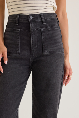 Carlin High Rise Straight Leg Jean - Altar'd State - 